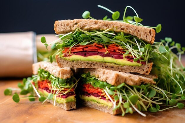 Microgreens in wraps and sandwiches  | How to eat microgreens